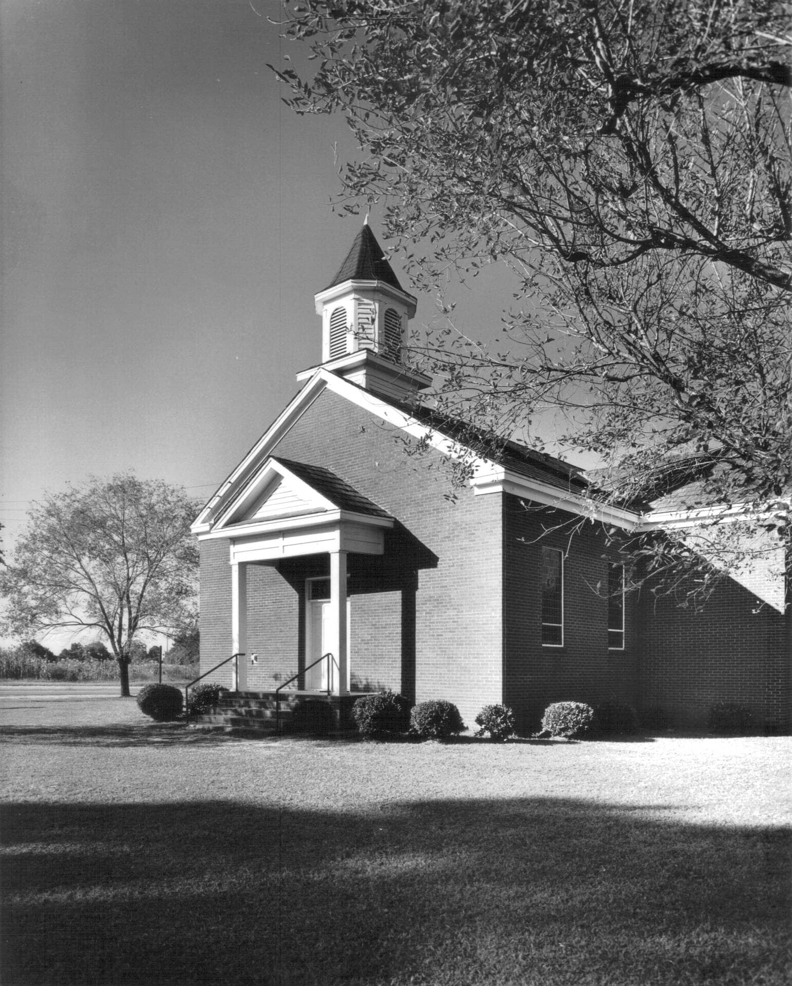 Rawls Baptist Church after Veneer Brick Install 1963