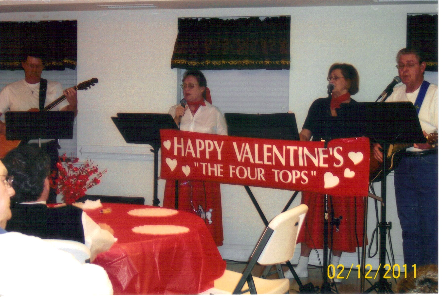 2011 – February – Valentine_s Dinner 01 Congregation gathered for a Valentine’s Dinner event at Rawls Baptist Church in February 2011.