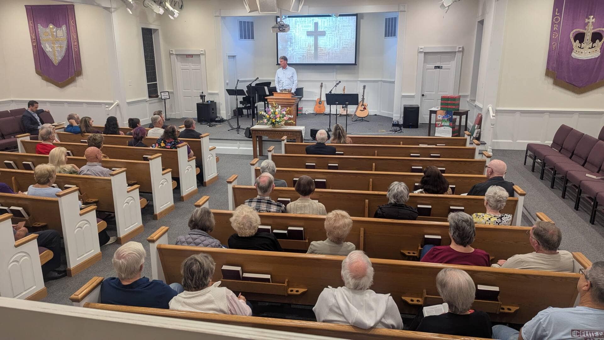 rawls_revival_1 Rawls Baptist Church Revival with Jonathan Lotz preaching to congregation