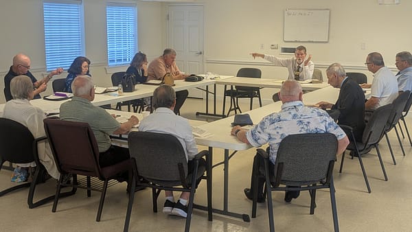 Men’s and Couples’ Sunday School Class at Rawls Baptist Church