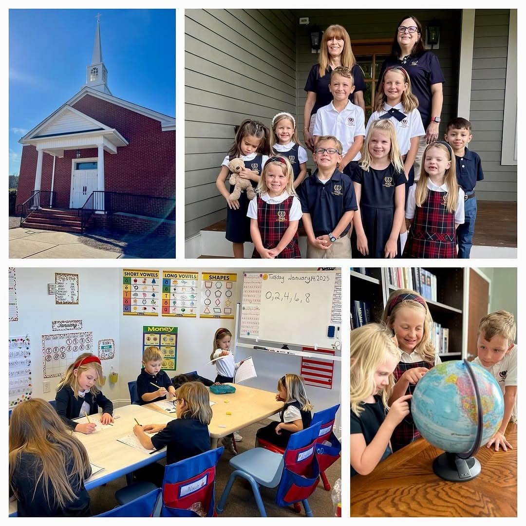 velos_rawls_montage Montage Showing Velos Classical Christian school and Rawls Baptist Church locations