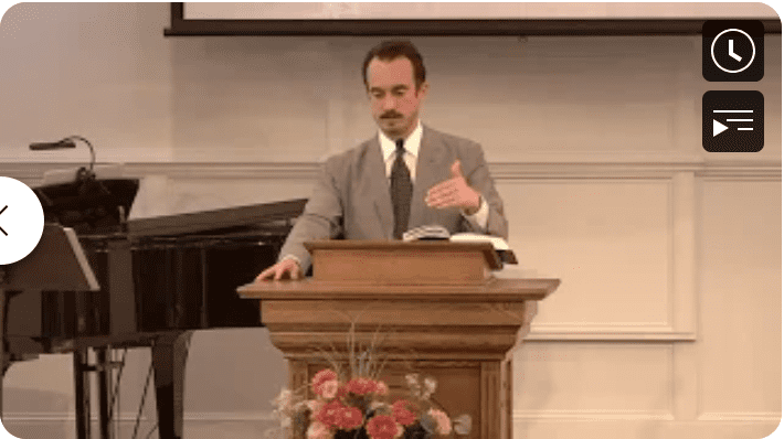 Pastor Brandon Giving Sunday Sermon at Rawls Baptist Church in Fuquay-Varina, NC