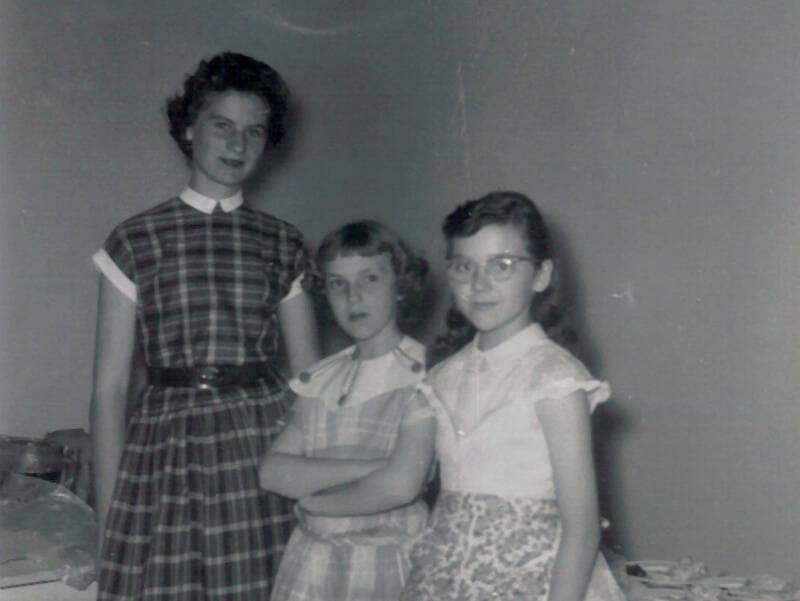 GA Mother-Daughter Banquet at Rawls Baptist Church, May 1957 — women and girls gathered for an evening of fellowship.