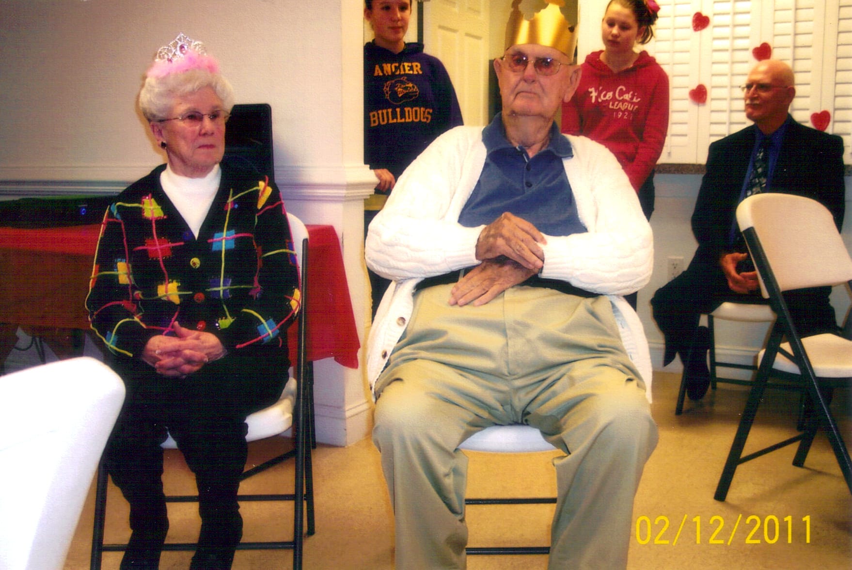 2011 – February – Valentine_s Dinner 02 Members of Rawls Baptist Church Tom and Darce Moore enjoying the annual Valentine’s Dinner fellowship in February 2011.