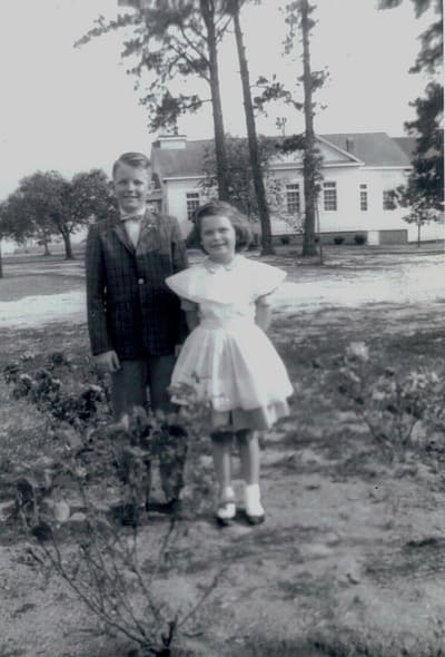 Keith and Martha Matley at Rawls Baptist Church in May 1962, reflecting faithful service and dedication within the church family.