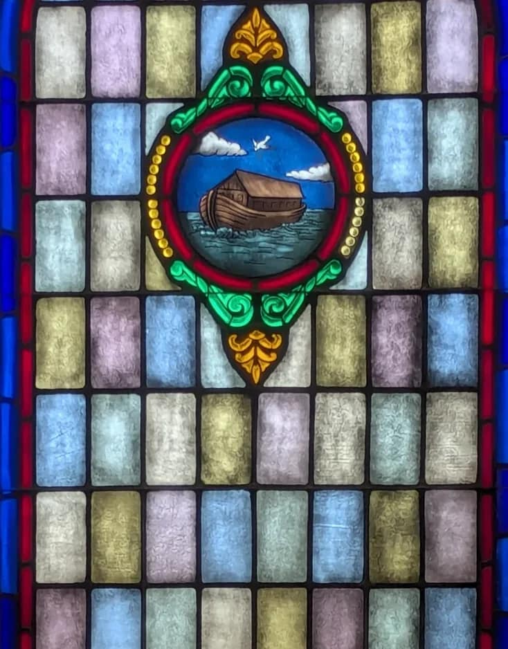 Rawls Baptist Church Stained Glass Rawls Baptist Church Stained Glass window illuminating all the colors