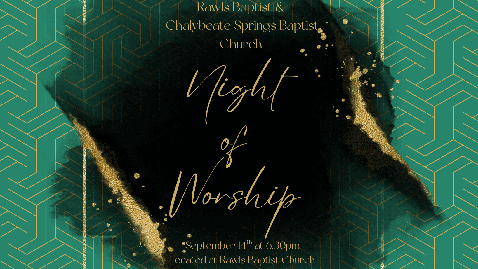Rawls Night of Worship Event Banner
