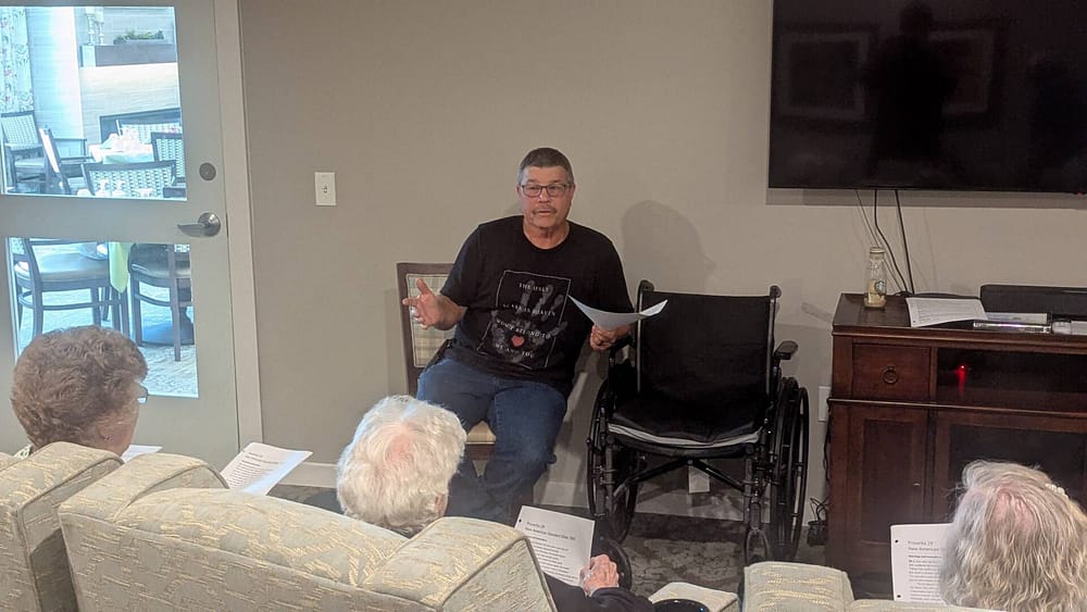 Calyx Bible Study - Donnie Simpson teaching