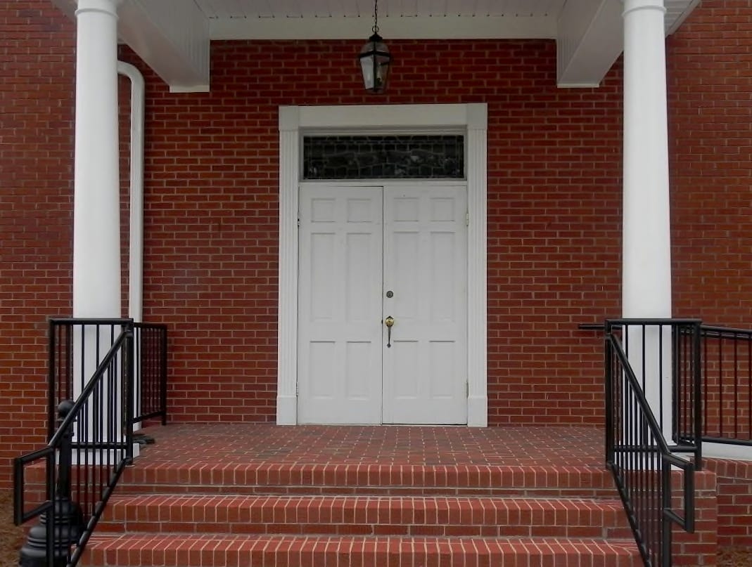 Front Entryway After Renovation (2013) Exterior Doorway of Rawls Baptist Church before the Remodel in 2013