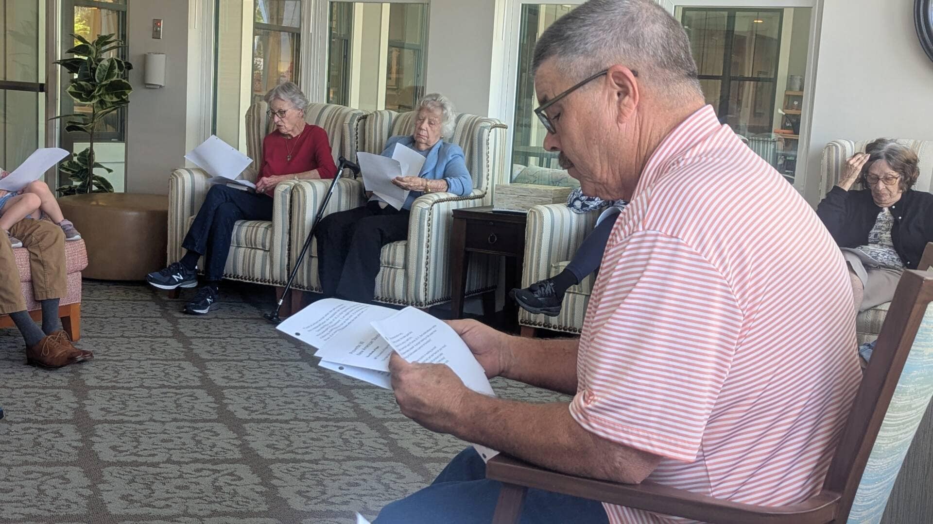 Calyx Senior Living Bible Study led by Donnie Simpson