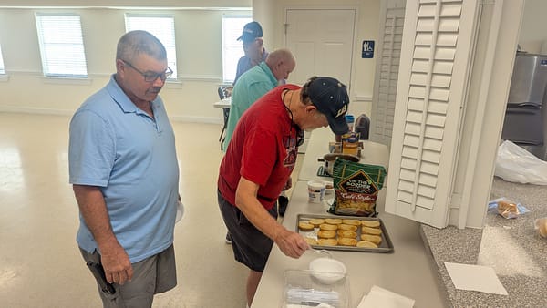 Men's Ministry - Homemade Chili and Bread Fellowship Meal at Rawls Baptist Church